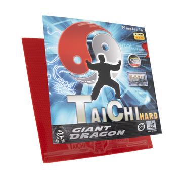 Borracha Taichi Giant Dragon Aprovada ITTF Preta e Vermelha