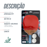 Raquete Tênis de Mesa Caneta Jintai Lunaris 3 Estrelas ITTF