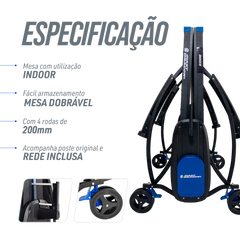 Mesa Tênis de Mesa Dobrável Azul Giant Dragon