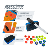 Prancheta tática magnética dupla face com caneta para treinamento de Voleibol Pista e Campo