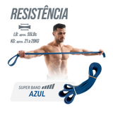 Superband resistência extra-forte (cor azul) 6,4cm Pista e Campo