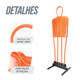 Boneco barreira para treinamento de falta no futebol com base Pista e Campo