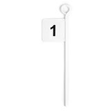 Bandeirola marcadora de aço 45 cm Pista e Campo - cnj com 12 und