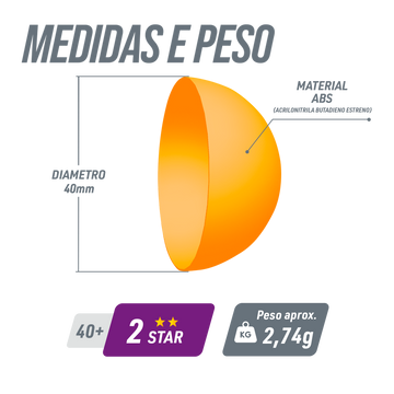 Bolas Tênis De Mesa 2 Estrelas Giant Dragon 6un