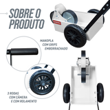 Carrinho para demarcar gramados e pistas com tinta (rolo) Pista e Campo