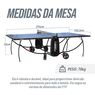 Mesa Tênis De Mesa Com Paredão MDF 15mm Giant Dragon