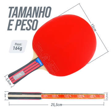 Raquete de tênis de mesa Equilíbrio Pista e Campo