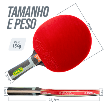 Raquete de tênis de mesa 7 estrelas Superveloce Giant Dragon