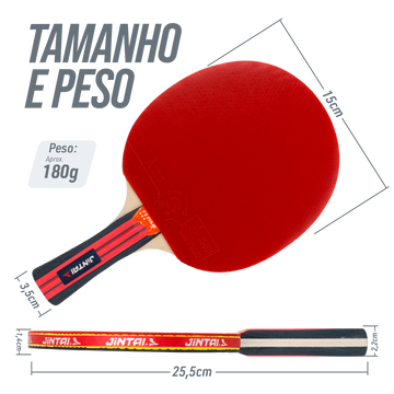 Raquete de Tênis de Mesa Flame - Jintai
