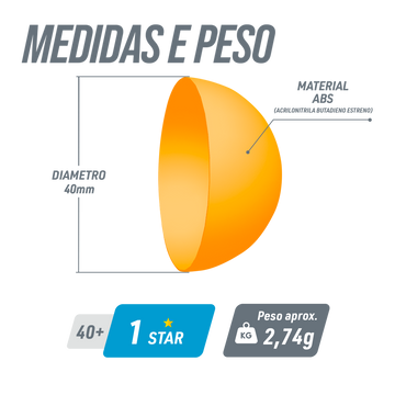 Bolas Tênis de Mesa 1 Estrela Giant Dragon 6un