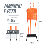 Boneco barreira para treinamento de falta no futebol com base Pista e Campo