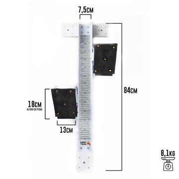 Bloco de partida de aço com ajustes de distância e inclinação Pista e Campo