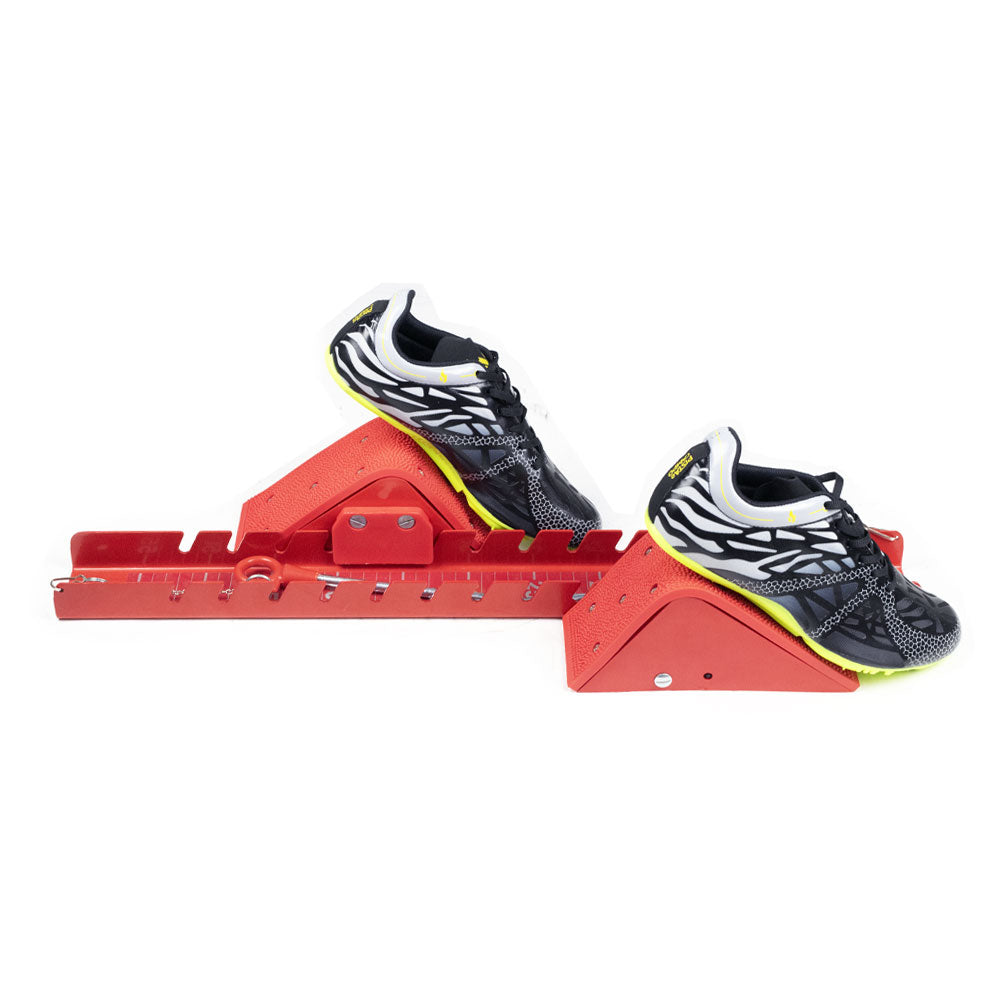 Bloco de partida de aço e pvc Pista e Campo lateral sapatilhas