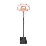 Tabela de basquete infantil juvenil móvel com poste, tabela plástica e aro Velden