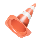 Cone de sinalização de trânsito 50cm rígido Pista e Campo