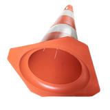 Cone de sinalização de trânsito 50cm rígido Pista e Campo