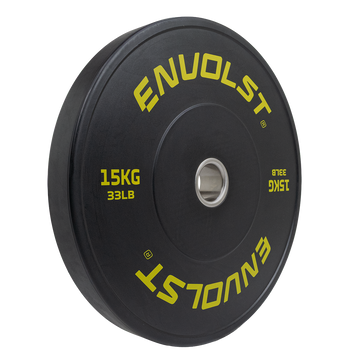 Anilha Bumper Olímpica 15 kg Treinos de LPO e Cross Envolst