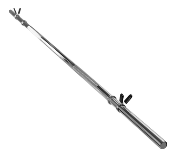 Barra Reta de Musculação Maciça 1,80m 28mm com Presilhas Envolst