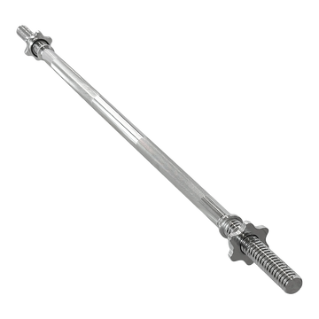 Barra Reta Maciça Roscada 1,20m 28mm com Presilhas Envolst