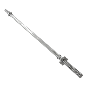 Barra Reta Maciça Roscada 1,50m 28mm com Presilhas Envolst