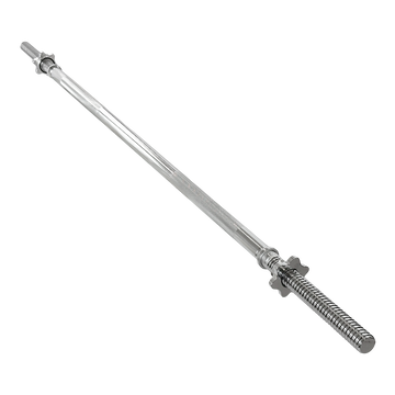 Barra Reta Maciça Roscada 1,50m 28mm com Presilhas Envolst