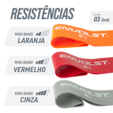 Mini Band Envolst - kit com 3 intensidades