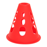 Cone de plástico 8cm vazado pequeno para manobras Pista e Campo - cnj com 10 und