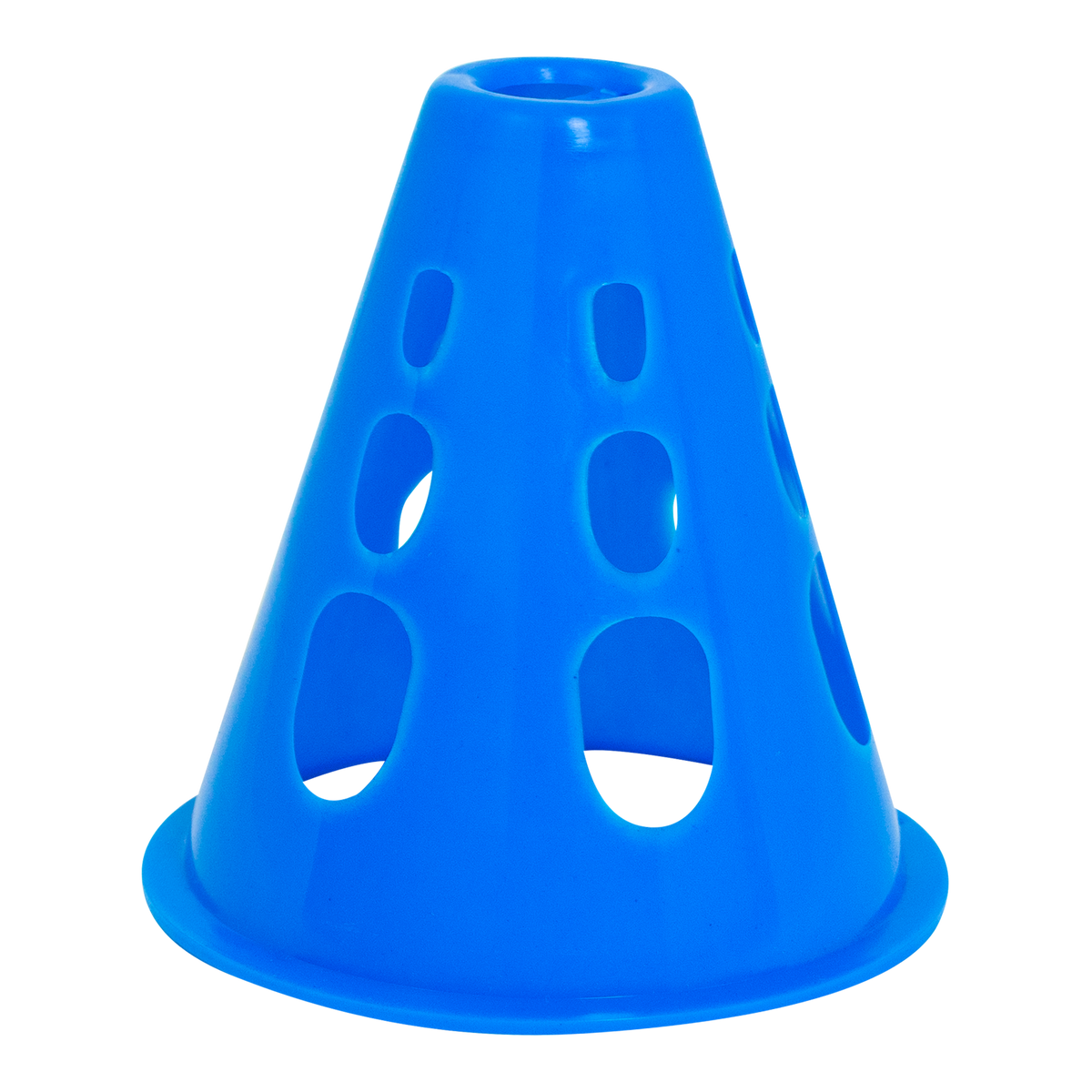 Cone de plástico 8cm vazado pequeno para manobras Pista e Campo - cnj com 10 und
