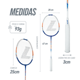 Raquete de badminton de alumínio Loire