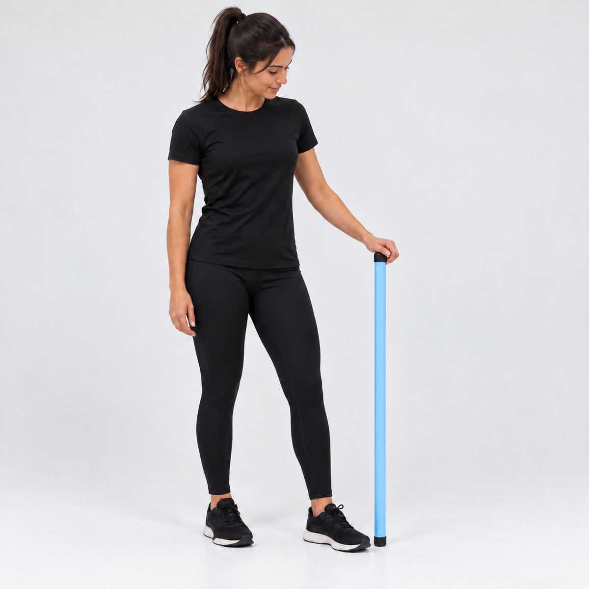 Bastão de Alongamento 1m sem Carga PVC Pilates e Hidroginástica Envolst