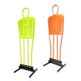 Boneco barreira para treinamento de falta no futebol com base Pista e Campo