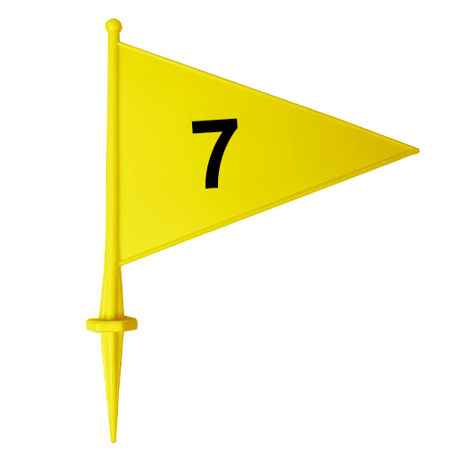 Bandeirolas numeradas plásticas multiuso Pista e Campo - cnj com 08 und (1-8)