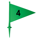 Bandeirolas numeradas plásticas multiuso Pista e Campo - cnj com 08 und (1-8)