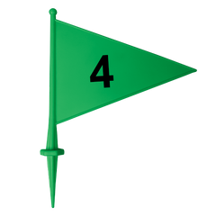 Bandeirolas numeradas plásticas multiuso Pista e Campo - cnj com 08 und (1-8)