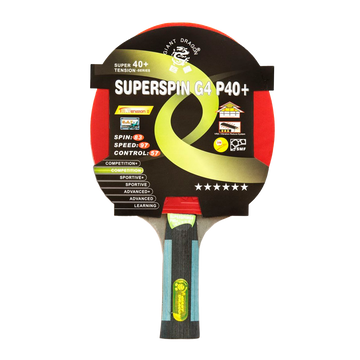 Raquete de Tênis de Mesa Superspin 6 Estrelas Giant Dragon