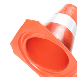 Cone de sinalização flexível (emborrachado) refletivo 50cm Pista e Campo