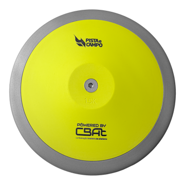 Disco de atletismo de aço e ABS 1,5kg Powered by CBAt