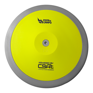 Disco de atletismo 1,5 kg em Aço Powered by CBAt Pista e Campo