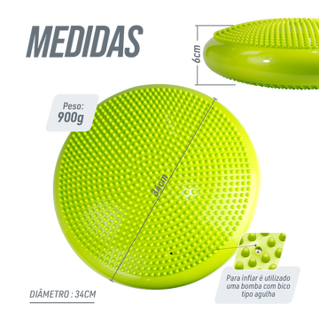 Disco de Equilíbrio Inflável 34 cm Envolst