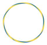 Arco e bambolê com cores em espiral 75cm de diâmetro Pista e Campo