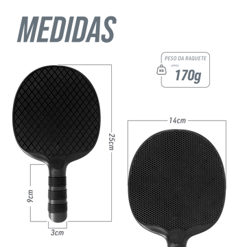 Raquete de tênis de mesa outdoor Giant Dragon - Preto