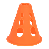 Cone de plástico 8cm vazado pequeno para manobras Pista e Campo - cnj com 10 und