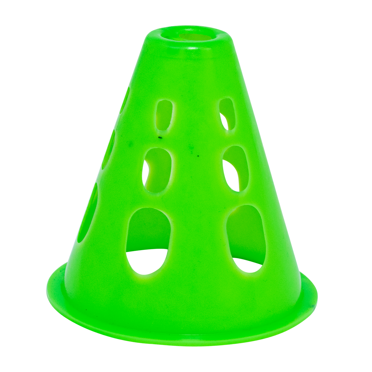 Cone de plástico 8cm vazado pequeno para manobras Pista e Campo - cnj com 10 und
