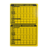 Cartão de árbitro oficial para futsal e futebol de salão Pista e Campo - cnj com 3 und
