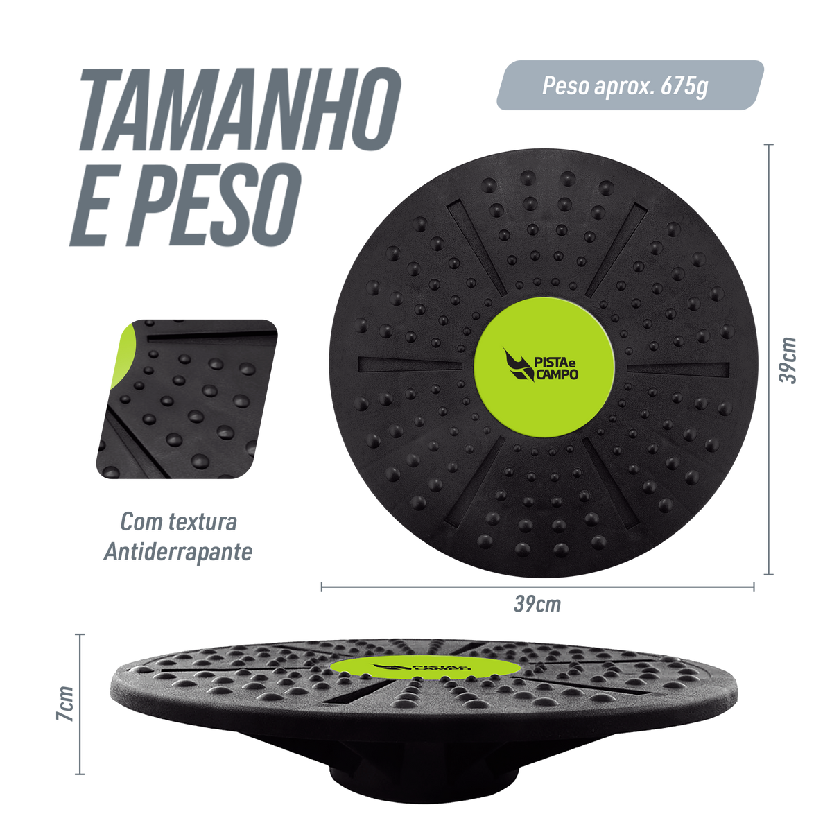 Disco de Equilíbrio Proprioceptivo 39cm Pista e Campo