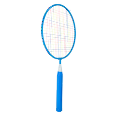 Kit de badminton infantil com 02 raquetes de aço, 01 volante e 01 bola de espuma Loire