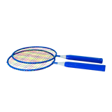Kit de badminton infantil com 02 raquetes de aço, 01 volante e 01 bola de espuma Loire