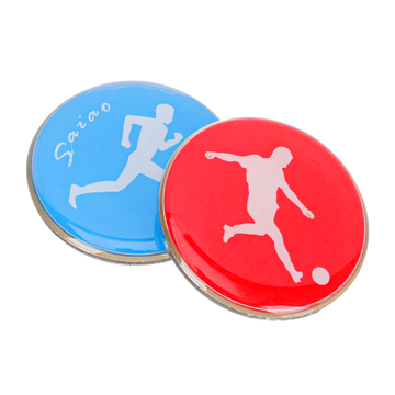 Moeda de árbitro de futebol para sorteio Pista e Campo