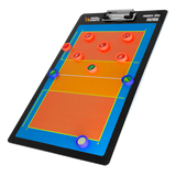 Prancheta tática magnética dupla face com caneta para treinamento de Voleibol Pista e Campo