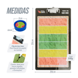 Prancheta tática magnética com caneta para treinamento de esportes de praia Pista e Campo